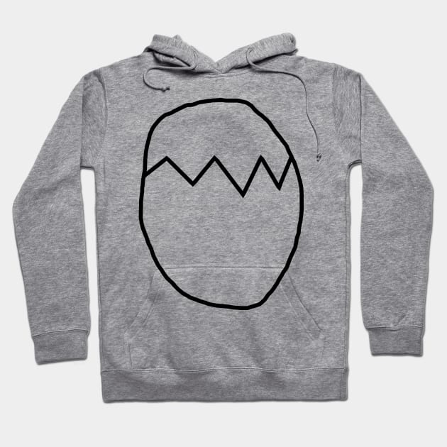 Minimal Easter Egg Hoodie by ellenhenryart